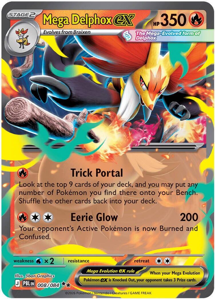 Mega Delphox ex 08/84 – Mega Evolution: Pitch Black