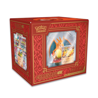 Charizard ex Super-Premium Collection (3 Foil Promo Cards, 1 Card-Display Figure & 10 Booster Packs) (UK Version)